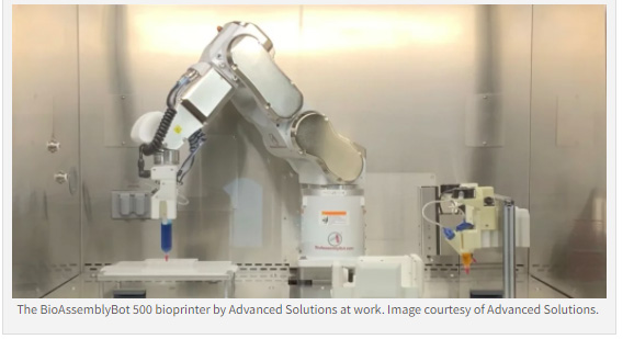 BioAssemblyBot 500 by Advanced Solutions is a bioprinter.