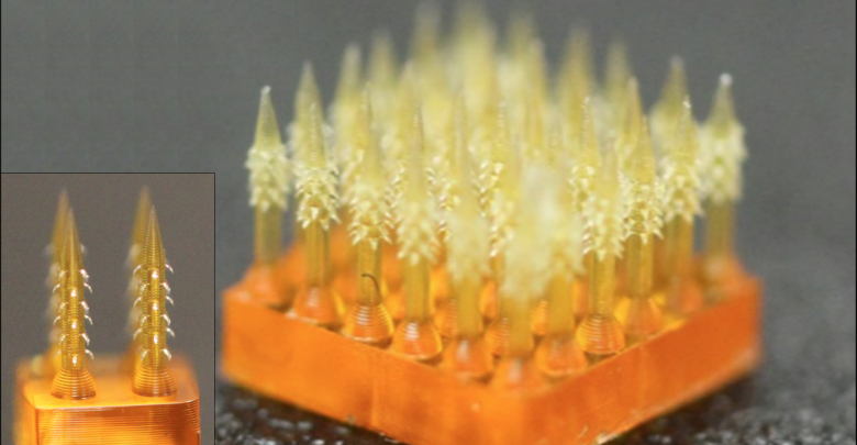 4D напечатанные микроиглы предлагают безболезненное решение 