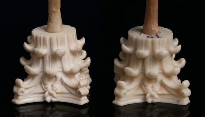 Материал Digory справа очень похож на настоящую слоновую кость слева