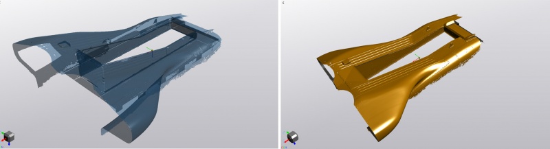 скан и CAD-модель
