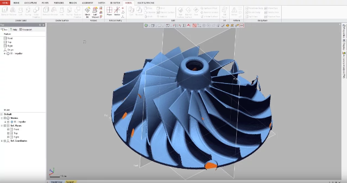 Реверс-инжиниринг крыльчатки в Geomagic Design X: пошаговый обзор