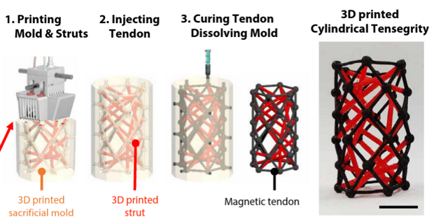 3D-печать упростила создание тенсегрити-конструкций