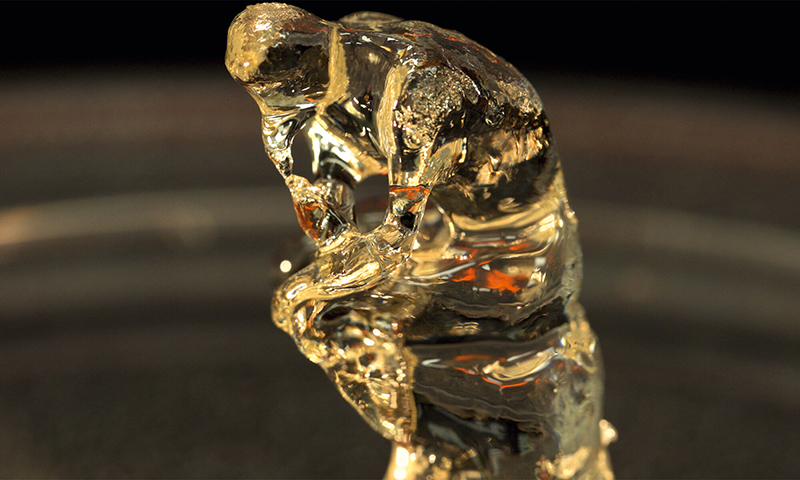 Рис. 2. Скульптура Родена «Мыслитель», созданная по технологии СТ 