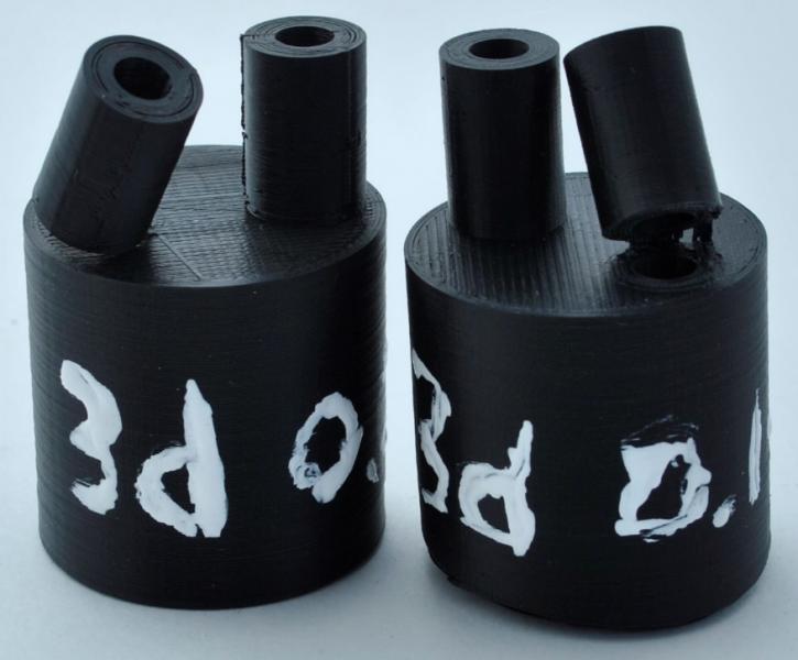  а)  полученной методом стандартной 3D-печати;  б)  полученной методом 5D-печати 