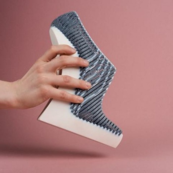 уникальные туфли с помощью 3D-печати и вязания 