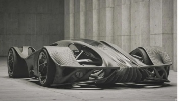 A Futuristic Supercar Model Born From Generative Design