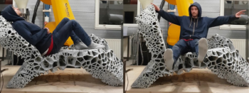 Шезлонг-кресло-кровать: уникальная 3D-напечатанная мебель