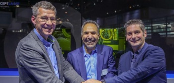 Michel Delanaye, co-founder and CEO, GeonX, Mohammad Ehteshami, Vice President and General Manager, GE Additive, Laurent D'Alvis