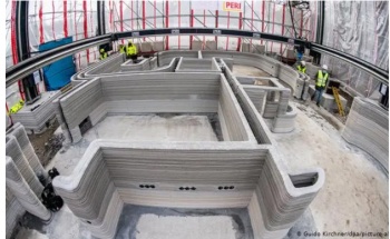 В Германии начали печатать бетонные жилые дома на 3D-принтере