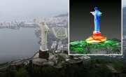 Впервые 3D-лазерные сканеры показали внутреннюю структуру статуи Христа-Искупителя в Бразилии