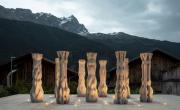 Напечатанные декорации для фестиваля танцев в Альпах